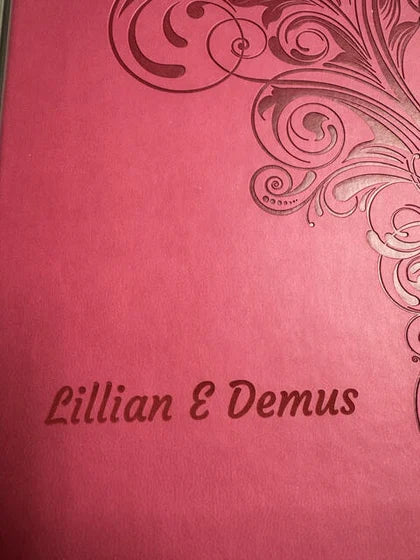 Personalized KJV Pink Standard Size Holy Bible Large Size; customer photo by Lilian Cannon